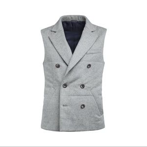 Suitsupply Doublebreasted Grey Wool best / Bodywarmer size S